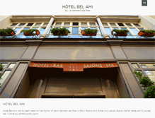Tablet Screenshot of hotelbelami-paris.com